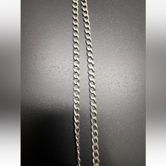 Italy 925 Sterling Silver 24” Link Chain - Picture 3 of 7